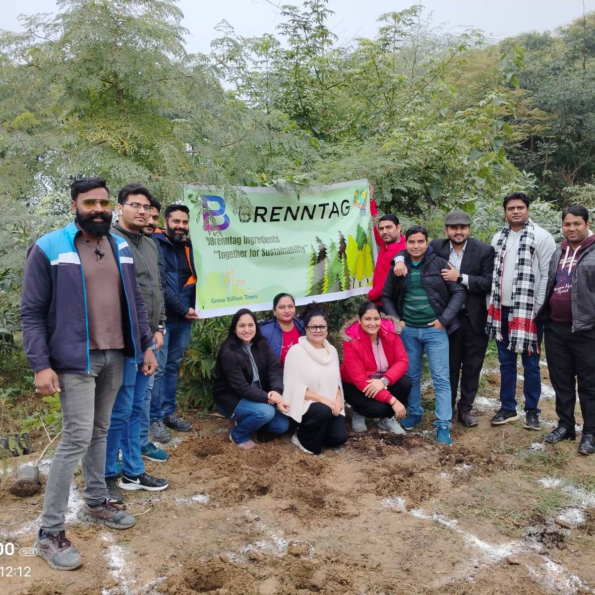 “Green Initiative Milestone: Miyawaki Pocket Forest Takes Root in Kangaheri Village with Billion Tree Foundation and Brenntag Partnership”